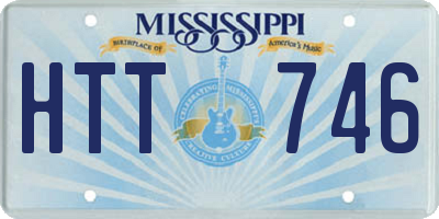 MS license plate HTT746
