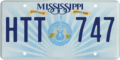 MS license plate HTT747
