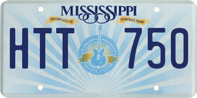 MS license plate HTT750