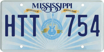 MS license plate HTT754