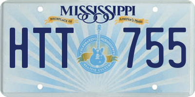 MS license plate HTT755