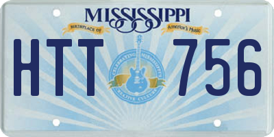 MS license plate HTT756