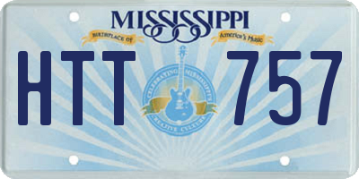 MS license plate HTT757