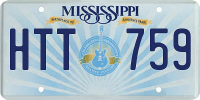 MS license plate HTT759