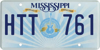 MS license plate HTT761