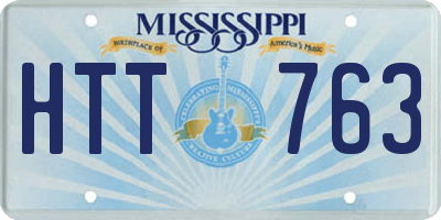 MS license plate HTT763