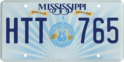 MS license plate HTT765