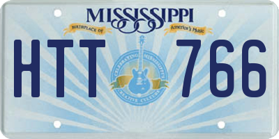 MS license plate HTT766