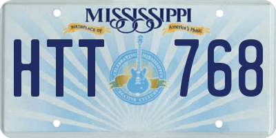 MS license plate HTT768