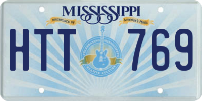 MS license plate HTT769