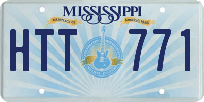 MS license plate HTT771