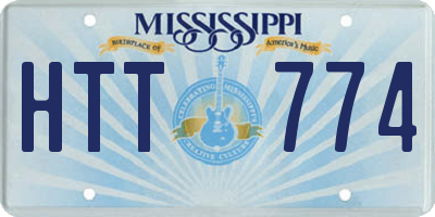 MS license plate HTT774