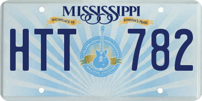 MS license plate HTT782