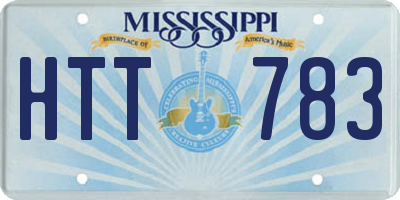 MS license plate HTT783