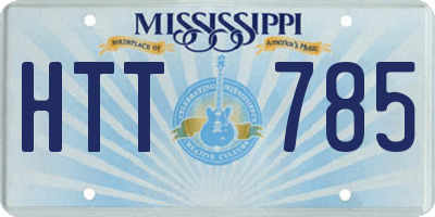 MS license plate HTT785