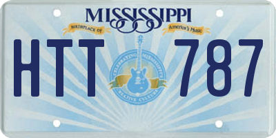 MS license plate HTT787