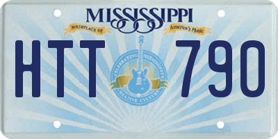 MS license plate HTT790