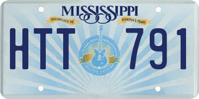 MS license plate HTT791