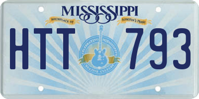 MS license plate HTT793