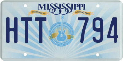 MS license plate HTT794