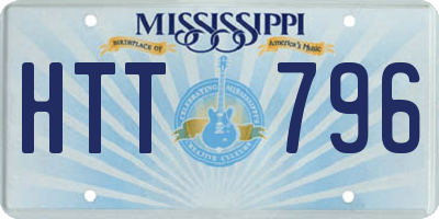 MS license plate HTT796