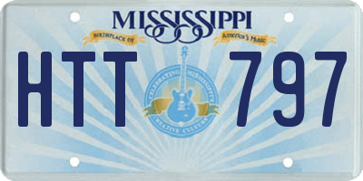 MS license plate HTT797