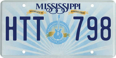 MS license plate HTT798