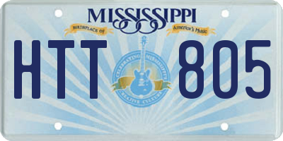 MS license plate HTT805