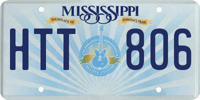 MS license plate HTT806