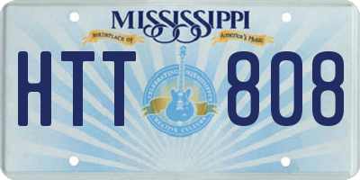 MS license plate HTT808