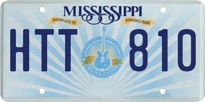 MS license plate HTT810