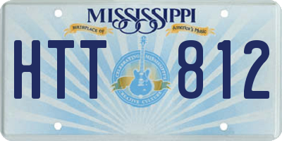 MS license plate HTT812