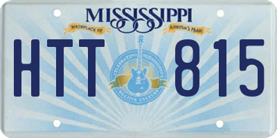 MS license plate HTT815