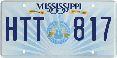 MS license plate HTT817