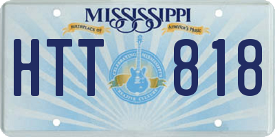 MS license plate HTT818
