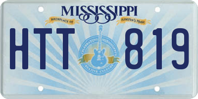 MS license plate HTT819