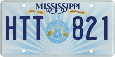 MS license plate HTT821