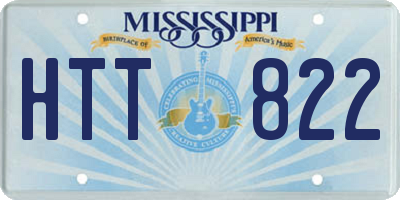 MS license plate HTT822