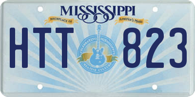 MS license plate HTT823