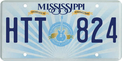 MS license plate HTT824