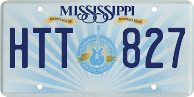 MS license plate HTT827