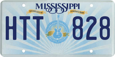 MS license plate HTT828