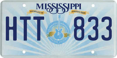 MS license plate HTT833