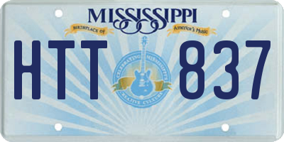 MS license plate HTT837