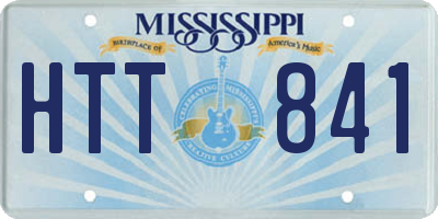 MS license plate HTT841
