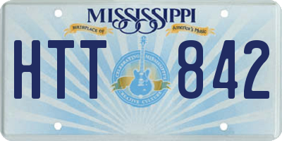 MS license plate HTT842