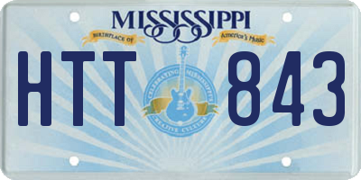 MS license plate HTT843
