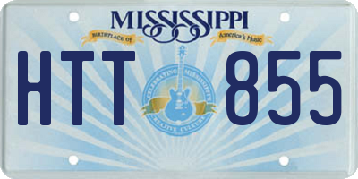 MS license plate HTT855