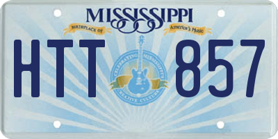 MS license plate HTT857