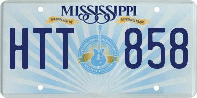 MS license plate HTT858